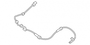 ABS sensor rear left Nissan Altima 19-24 fwd