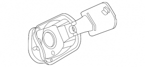 Fuel filler flap housing for the Audi Q8 19-25