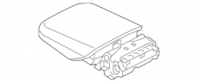 Audi Q8 19-26 armrest, brown leather, broken button