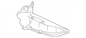 Rear bumper guard right Subaru Impreza 4d 17-23 GK