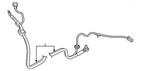 Wiring the battery through the entire body of the BMW X3 F25 14-17