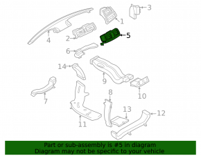 Rear air duct for BMW X5 E70 07-13