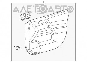 Front right door panel for Toyota Highlander 2013, beige