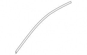 Upper door molding front left Honda Clarity 18-21 usa chrome, butt