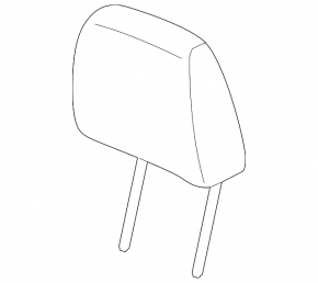 Front left headrest for Acura ILX 13-15, black leather