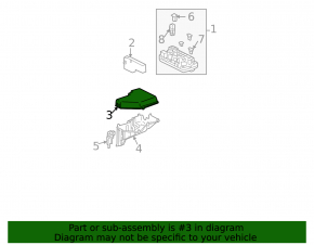Toyota Sienna 08-10 Underhood Fuse Box Cover