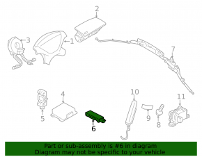 Mitsubishi Galant 04-12 Central Airbag Sensor