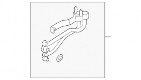 Air conditioning pipe to the condenser Hyundai Tucson 22-25 1.6T HEV