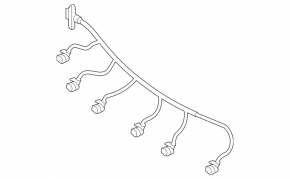 Wiring for the front bumper of the Mercedes GL-class X166 13-16 for parking sensors