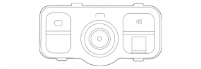 Light control Mercedes W167 GLE 350 450 20-23 for parking sensors with a parking button