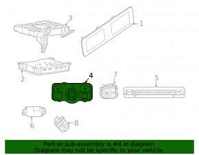 Light control Mercedes W167 GLE 350 450 20-23 for parking sensors with a parking button