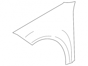 Front left wing Mercedes GLK-class X204 10-15