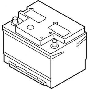 Battery 12v FORD ESCAPE MK4 20- Hybrid 50Ah 800A Euro AGM +-Reverse EXIDE