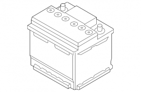 Battery 12v FORD ESCAPE MK4 20- Hybrid 50Ah 800A Euro AGM +-Reverse EXIDE