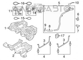 Fuel pump petrol pump Ford Edge 15-21 2.7T FWD