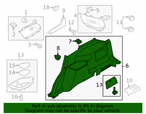 Arch trim right Ford Explorer 16-19 black