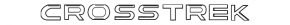 Emblem inscription CROSSTREK trunk door Subaru XV Crosstrek 13-17 useful chrome