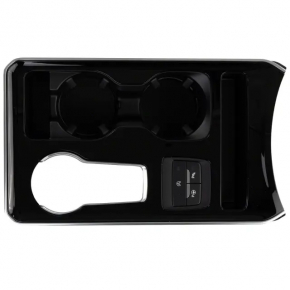 Center console trim with cup holder Ford Edge 19 - black, for parking sensors