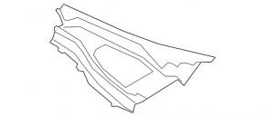 Left windshield wiper grille plastic Ford Explorer 20-