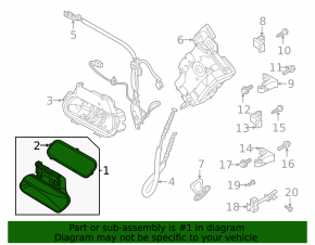Outer rear left door handle Volkswagen ID.4 23-25