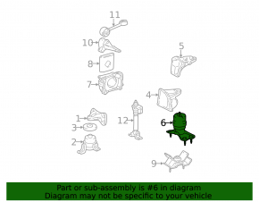 Rear engine mount Lexus RX300 98-03