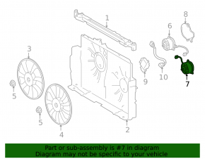 Left Cooling Fan Motor for Lexus NX300h 15-21