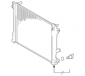 Lexus NX350 NX350h 22-26 Water Cooling Radiator