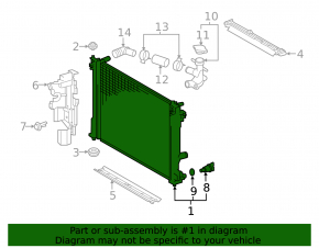 Lexus NX350 NX350h 22-26 Water Cooling Radiator