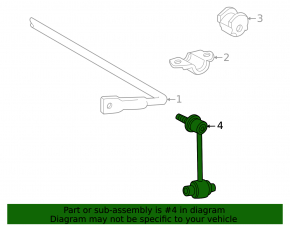 Rear left stabilizer link for Mitsubishi Outlander 2013