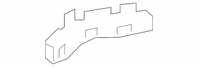 Rear bumper mount, inner right, Lexus LS 18-23