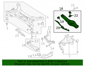 Lower arm under spring rear right Hyundai Sonata 20-23
