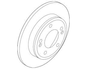 Brake disc rear left Kia Forte 19-24