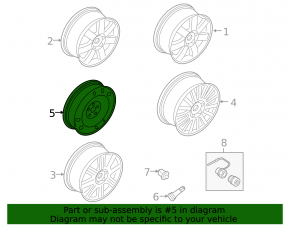 Spare tire for Ford Explorer 11-19 R17