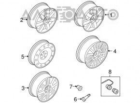 Spare tire for Ford Explorer 11-19 R17