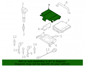 ECU cover for Audi Q3 engine computer 8U 15-18