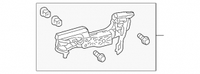 Rear left door handle mechanism for a Lexus Hs250h 10-12