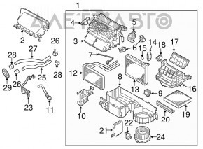 Mitsubishi Eclipse Cross 18-25 Heater Radiator