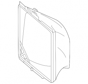 Intercooler deflector right rear part VW Touareg 11-16