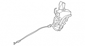 Rear right door lock Hyundai Sonata 20-23