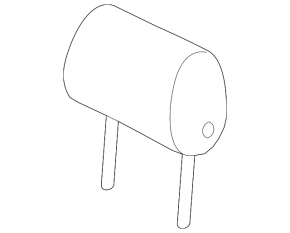 Headrest front left Audi A4 B8 08-16 leather gray