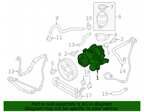 Power steering pump Audi Q5 8R 09-12