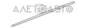 Molding door-glass central front right Mercedes GLA 15-20 chrome