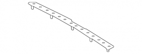 Upper rear bumper trim Mercedes GLA 14-20 chrome