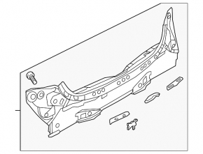 Mazda 6 18-21 rear panel on the body, white