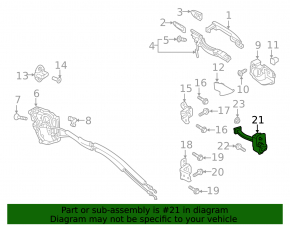 Mazda CX-9 16-23 rear left door limiter