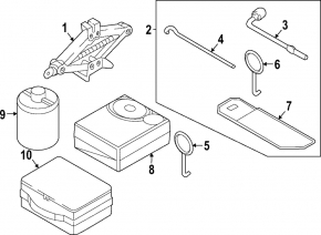 Kia Sportage 23-26mm lug wrench with jack handle