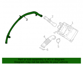 Air duct for filter long BMW i3 14-20