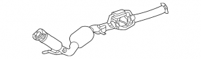 Toyota Highlander 20-25 hybrid exhaust pipe with catalytic converter with heating