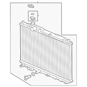 Radiator cooling water Honda Civic 11-15 4 door, Toyo, Ex models, All, Lx models, Usa built, Dx models, Auto trans