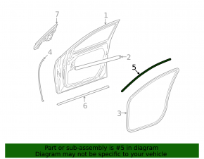 Upper rear left door molding Mercedes W221 chrome, scratches